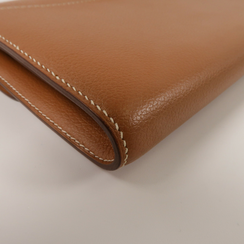 HERMES Evercolor皮革Constance To Go肩背袋Gold-13