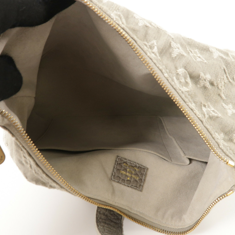 LOUIS VUITTON Mono-Denim Slightly肩背袋-4