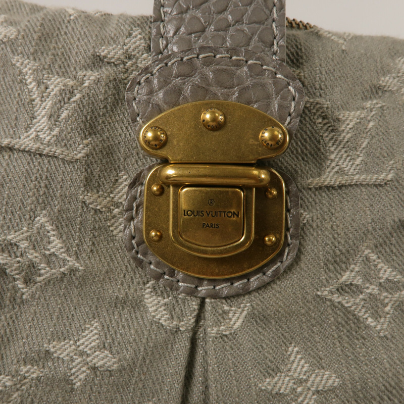 LOUIS VUITTON Mono-Denim Slightly肩背袋-7