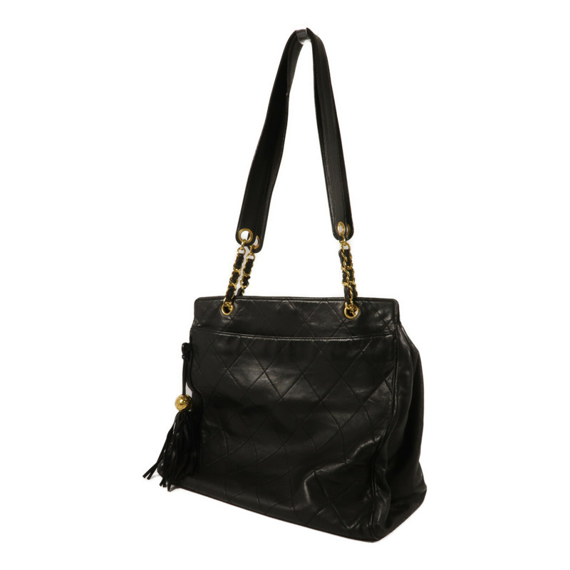 CHANEL 羊皮皮革Vintage Tote手挽袋-1