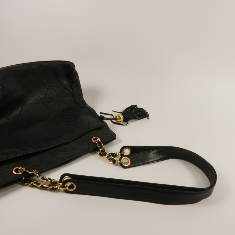 CHANEL 羊皮皮革Vintage Tote手挽袋-10