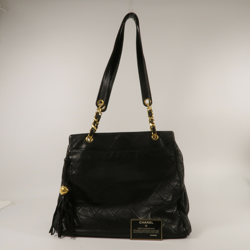 CHANEL 羊皮皮革Vintage Tote手挽袋-11