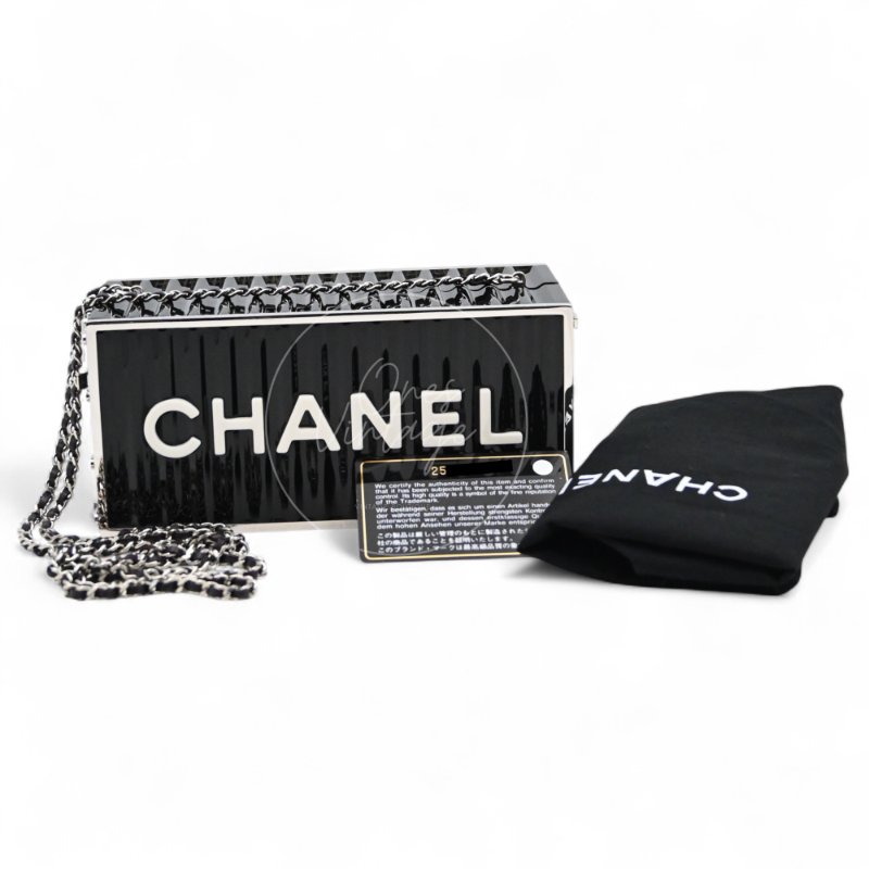 中古 香奈兒 CHANEL 黑色集裝箱-27