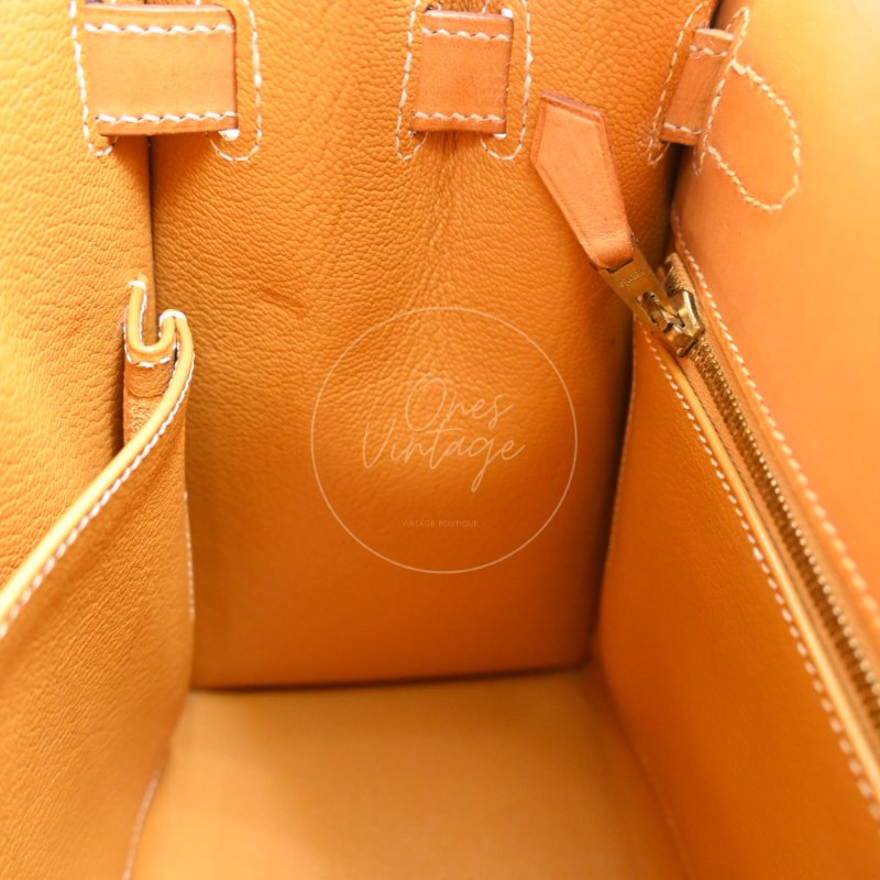 中古 Hermes 愛馬仕 Kelly 28 凱莉包 暖棕褐色 Natural Sable 啞光牛皮 單肩包/斜挎包/手提包 凱莉包 GHW Stamp Square G-25