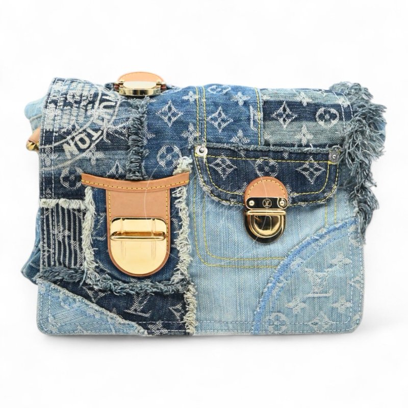 中古 路易威登 Louis Vuitton 老花牛仔 郵差包 單肩包 M95374-1