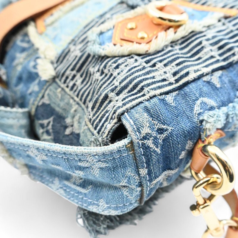 中古 路易威登 Louis Vuitton 老花牛仔 郵差包 單肩包 M95374-12
