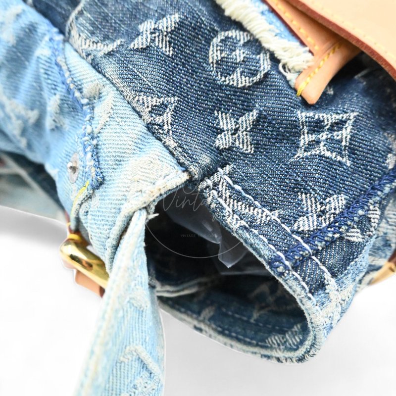 中古 路易威登 Louis Vuitton 老花牛仔 郵差包 單肩包 M95374-13