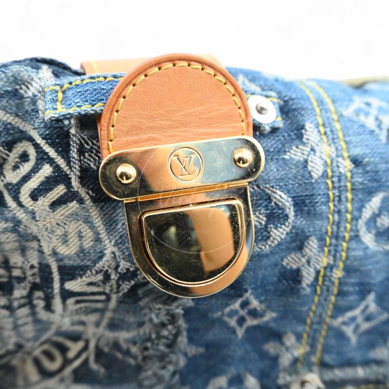 中古 路易威登 Louis Vuitton 老花牛仔 郵差包 單肩包 M95374-15