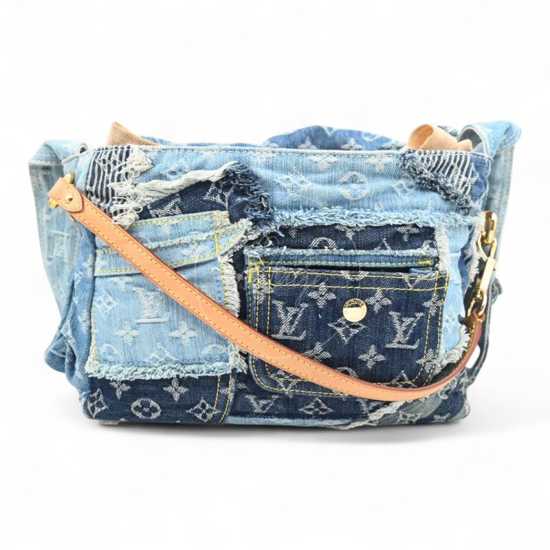 中古 路易威登 Louis Vuitton 老花牛仔 郵差包 單肩包 M95374-18