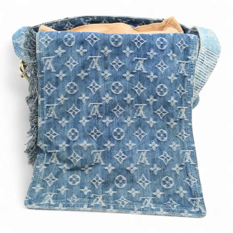 中古 路易威登 Louis Vuitton 老花牛仔 郵差包 單肩包 M95374-19