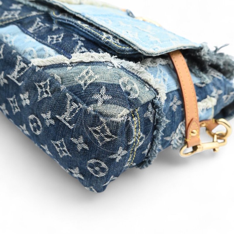 中古 路易威登 Louis Vuitton 老花牛仔 郵差包 單肩包 M95374-27