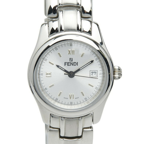 Fendi Orologi 三針腕錶 210L 石英銀色錶盤不鏽鋼女錶 FENDI