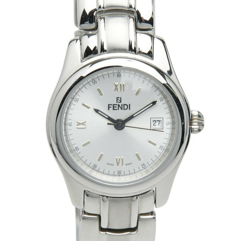 Fendi Orologi 三針腕錶 210L 石英銀色錶盤不鏽鋼女錶 FENDI-0