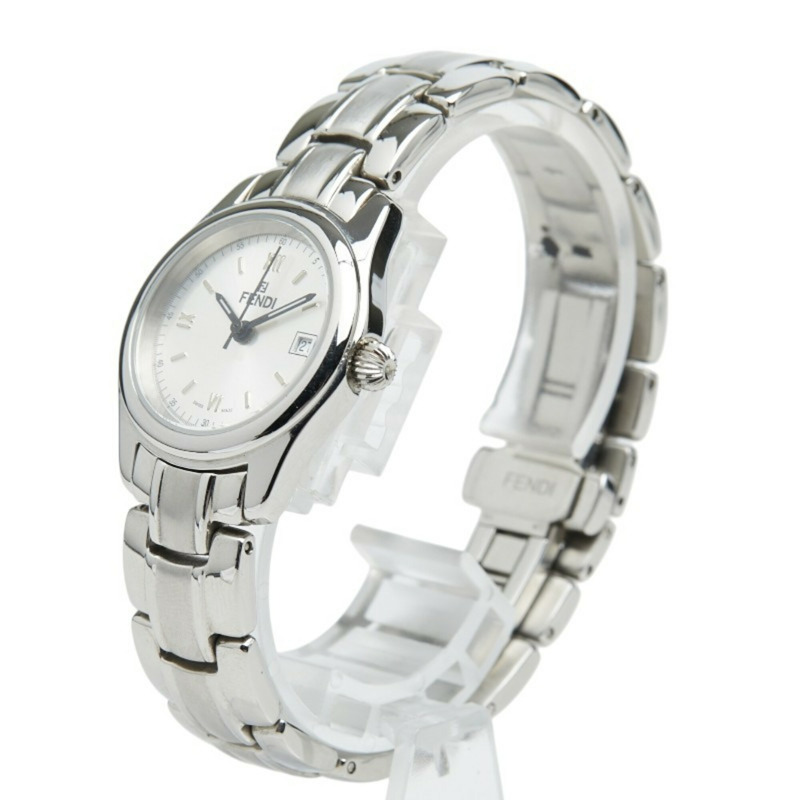 Fendi Orologi 三針腕錶 210L 石英銀色錶盤不鏽鋼女錶 FENDI-1