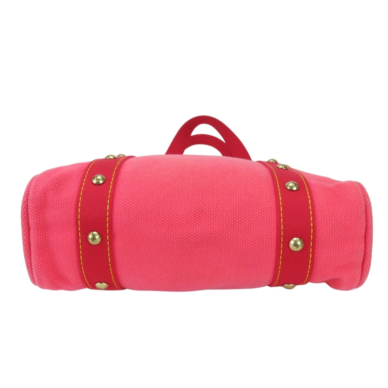 路易威登 Cabas MM 手提包 M40085 Antigua 帆布玫瑰金五金女士 LOUIS VUITTON-4