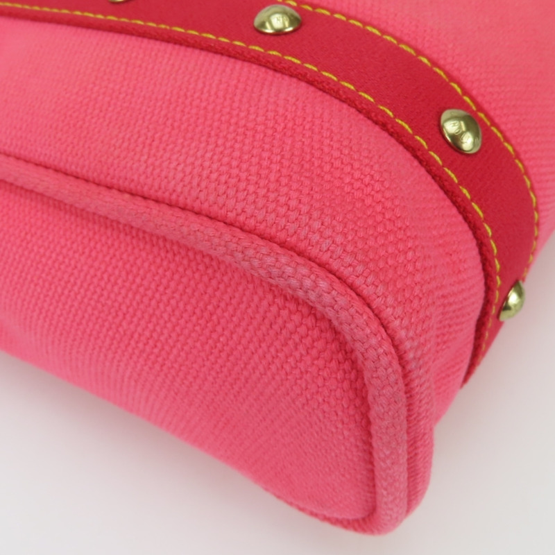 路易威登 Cabas MM 手提包 M40085 Antigua 帆布玫瑰金五金女士 LOUIS VUITTON-6