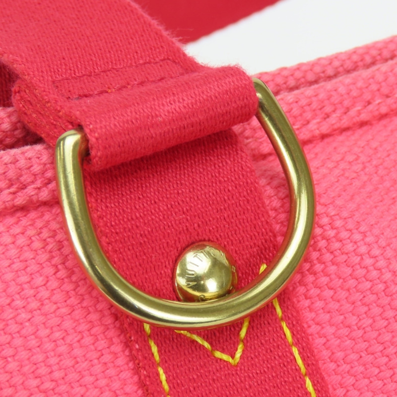 路易威登 Cabas MM 手提包 M40085 Antigua 帆布玫瑰金五金女士 LOUIS VUITTON-11