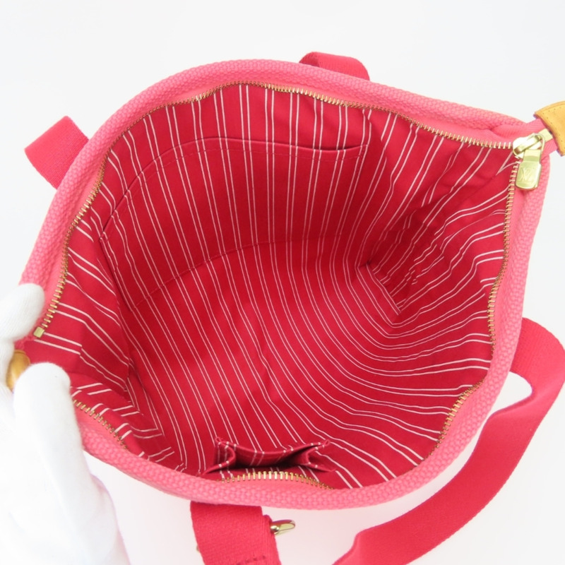 路易威登 Cabas MM 手提包 M40085 Antigua 帆布玫瑰金五金女士 LOUIS VUITTON-17