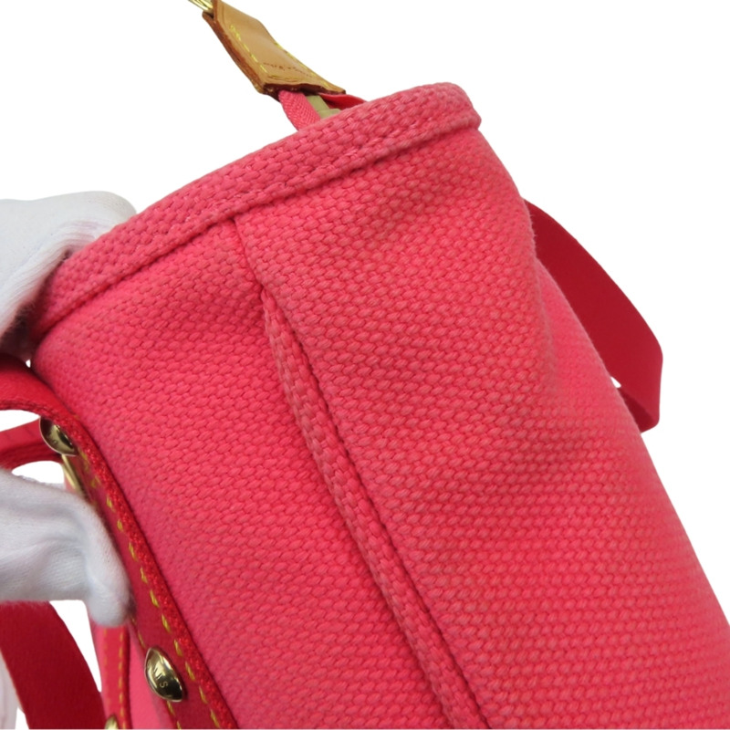 路易威登 Cabas MM 手提包 M40085 Antigua 帆布玫瑰金五金女士 LOUIS VUITTON-18