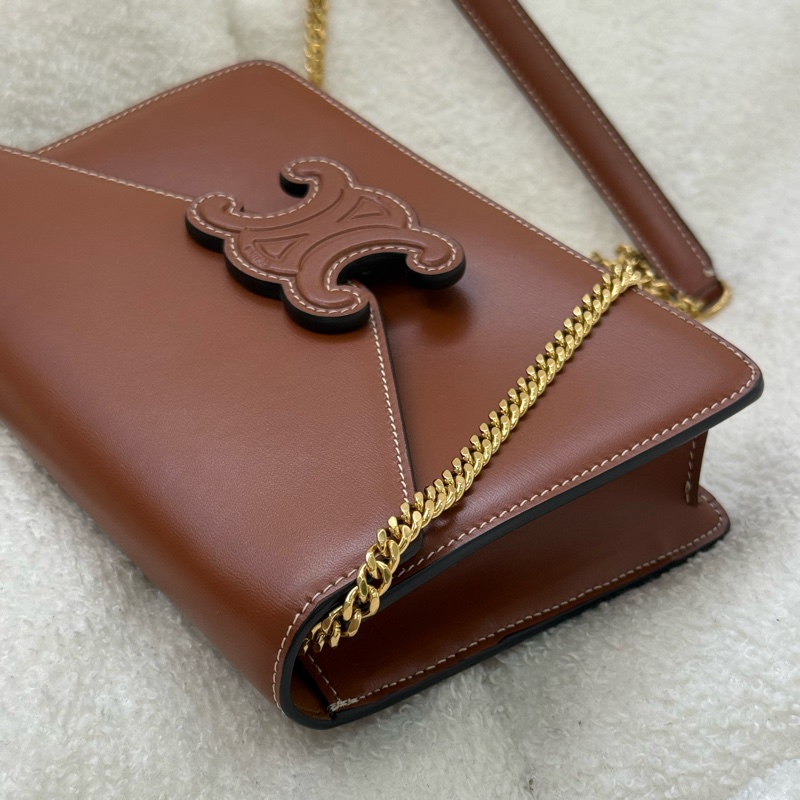 Celine 凱旋門浮雕 Logo信封包Woc-1