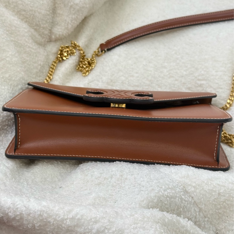 Celine 凱旋門浮雕 Logo信封包Woc-4