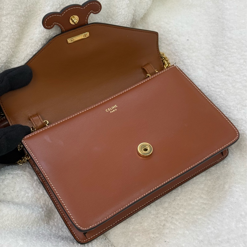 Celine 凱旋門浮雕 Logo信封包Woc-6