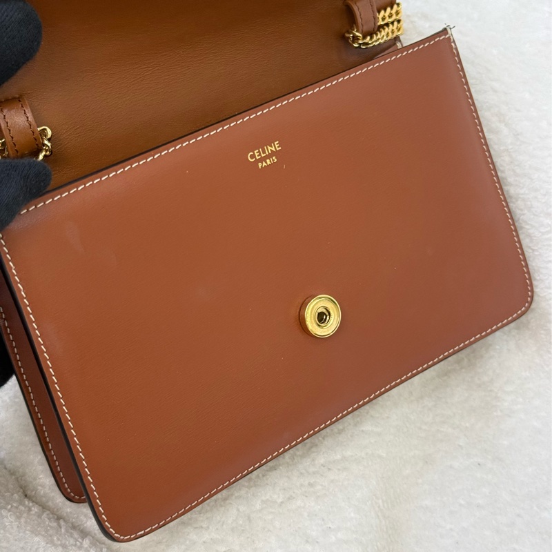 Celine 凱旋門浮雕 Logo信封包Woc-7