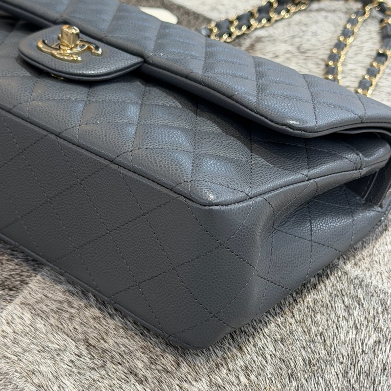 CHANEL COCO25灰色淡金扣/晶片-2