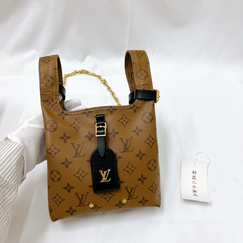 莉亞精品♡LV M46816 老花菜籃子 二手-2