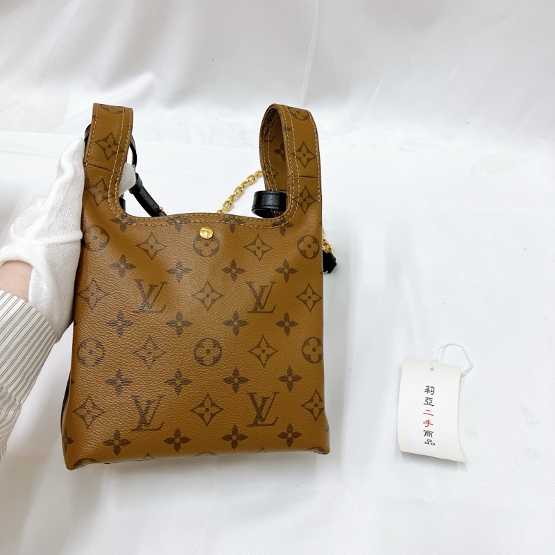 莉亞精品♡LV M46816 老花菜籃子 二手-3
