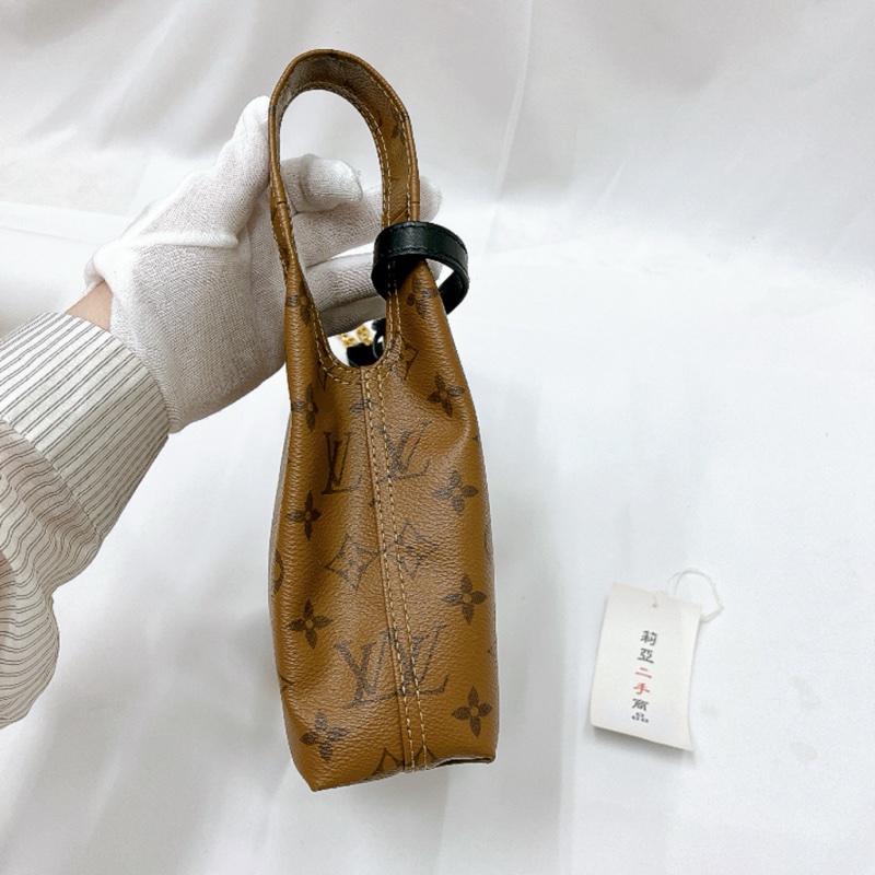 莉亞精品♡LV M46816 老花菜籃子 二手-4