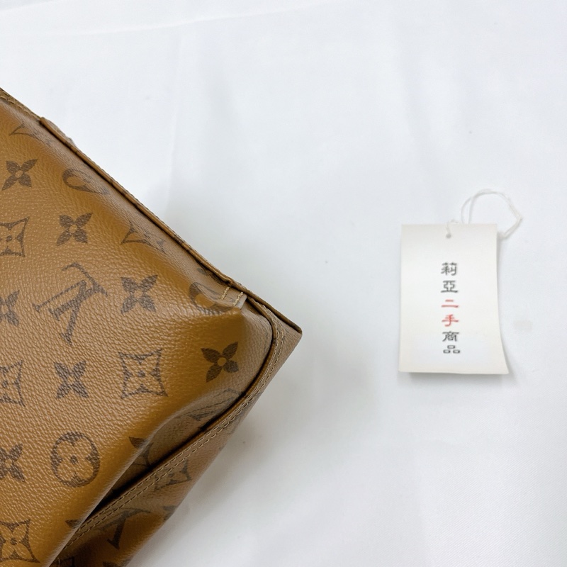 莉亞精品♡LV M46816 老花菜籃子 二手-7