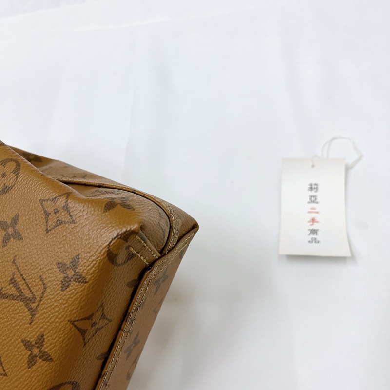 莉亞精品♡LV M46816 老花菜籃子 二手-8