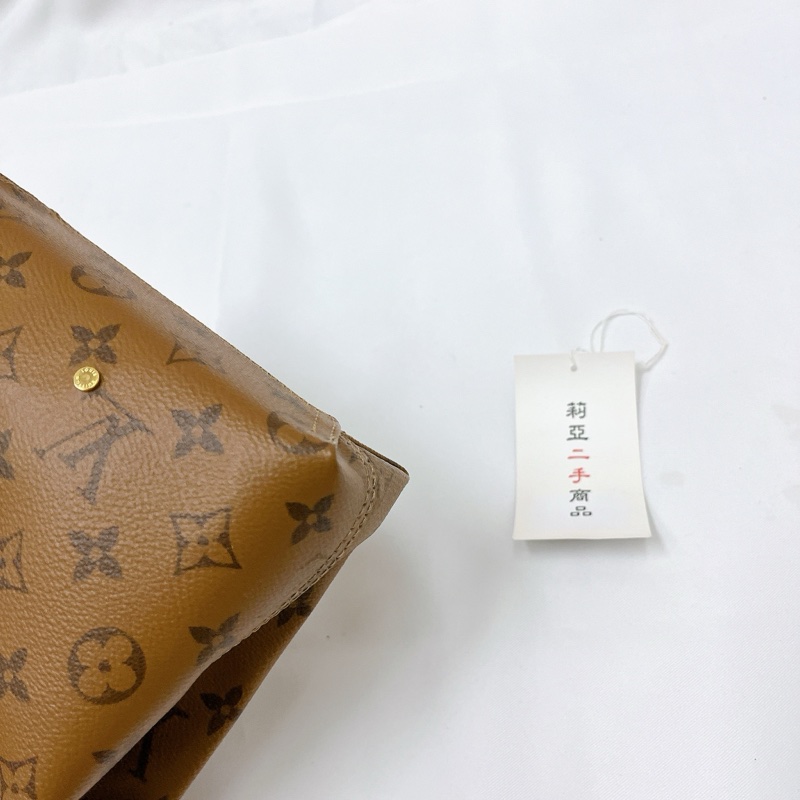 莉亞精品♡LV M46816 老花菜籃子 二手-9