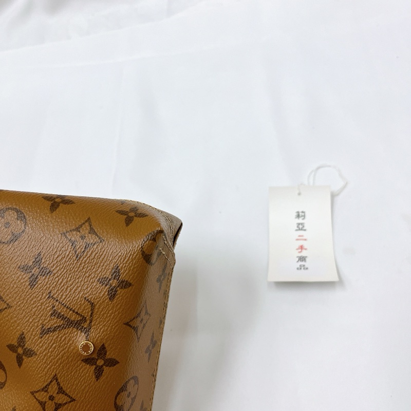 莉亞精品♡LV M46816 老花菜籃子 二手-10