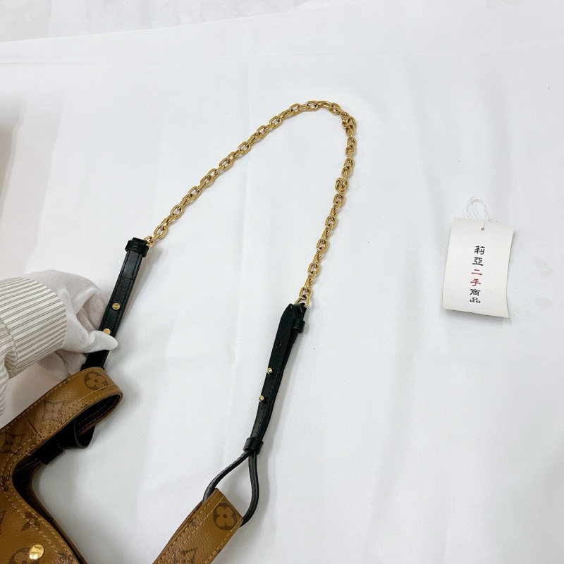 莉亞精品♡LV M46816 老花菜籃子 二手-11