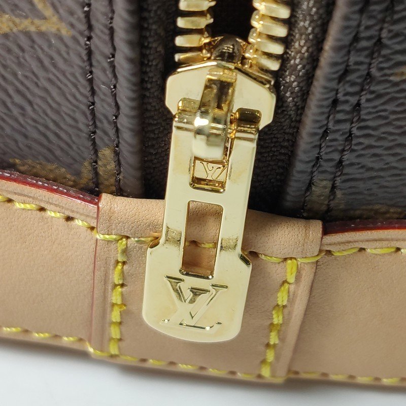 Louis Vuitton (LV) AlmaBB植鞣革Monogram印花貝殼包斜挎包肩背包晶片款-9