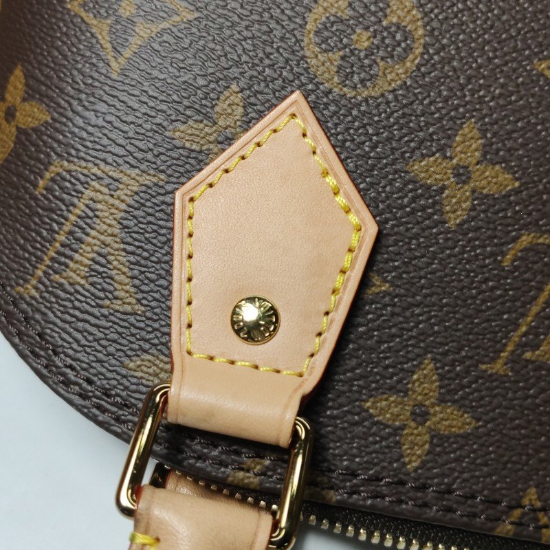 Louis Vuitton (LV) AlmaBB植鞣革Monogram印花貝殼包斜挎包肩背包晶片款-12