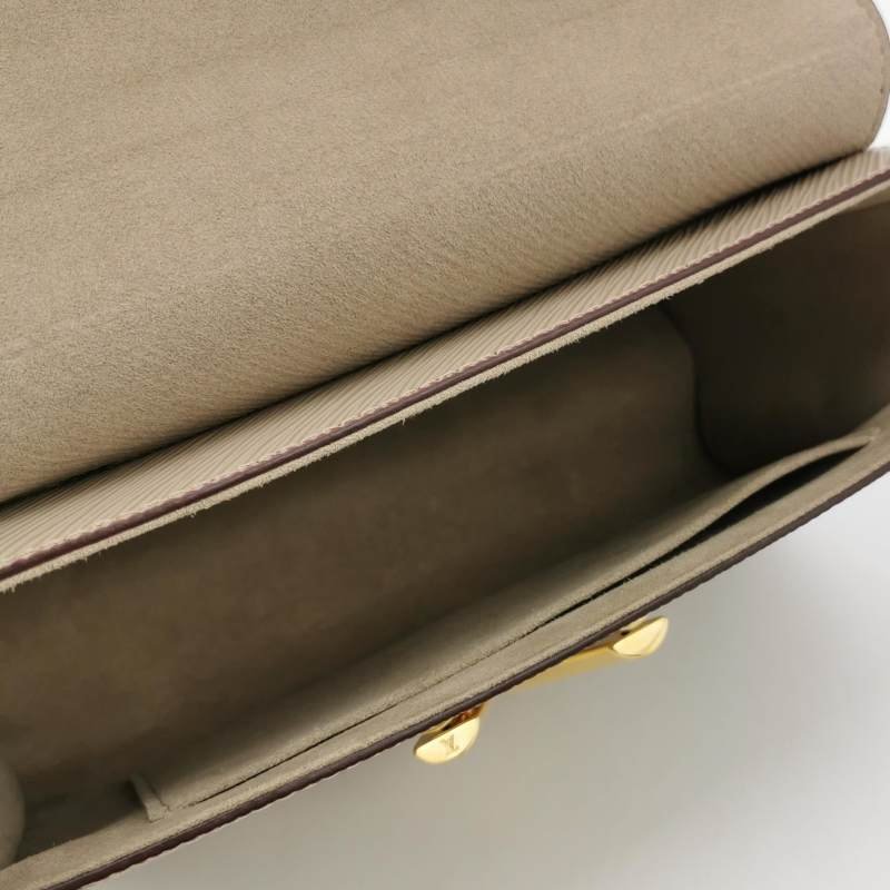 Louis Vuitton (LV) Twist中型牛皮水波紋LV旋轉鎖扣斜背包斜背包單肩包-6