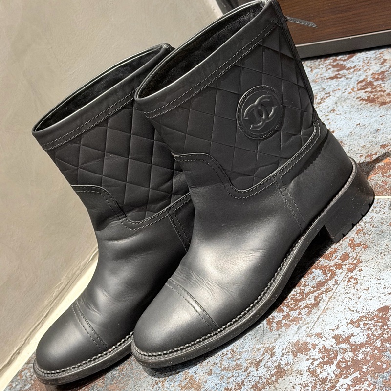 Chanel 爆款經典大Logo短靴 🐈⬛專櫃斷貨款-4