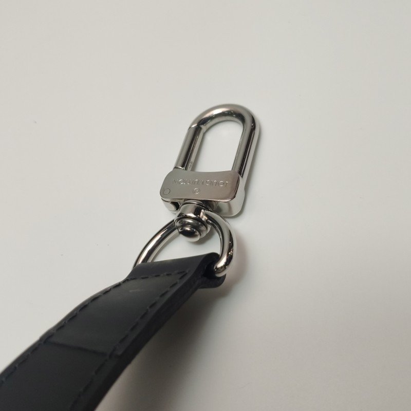 Louis Vuitton (LV) Keepall45牛皮棋盤格加強飾帶圓筒包斜背包行李箱包-16