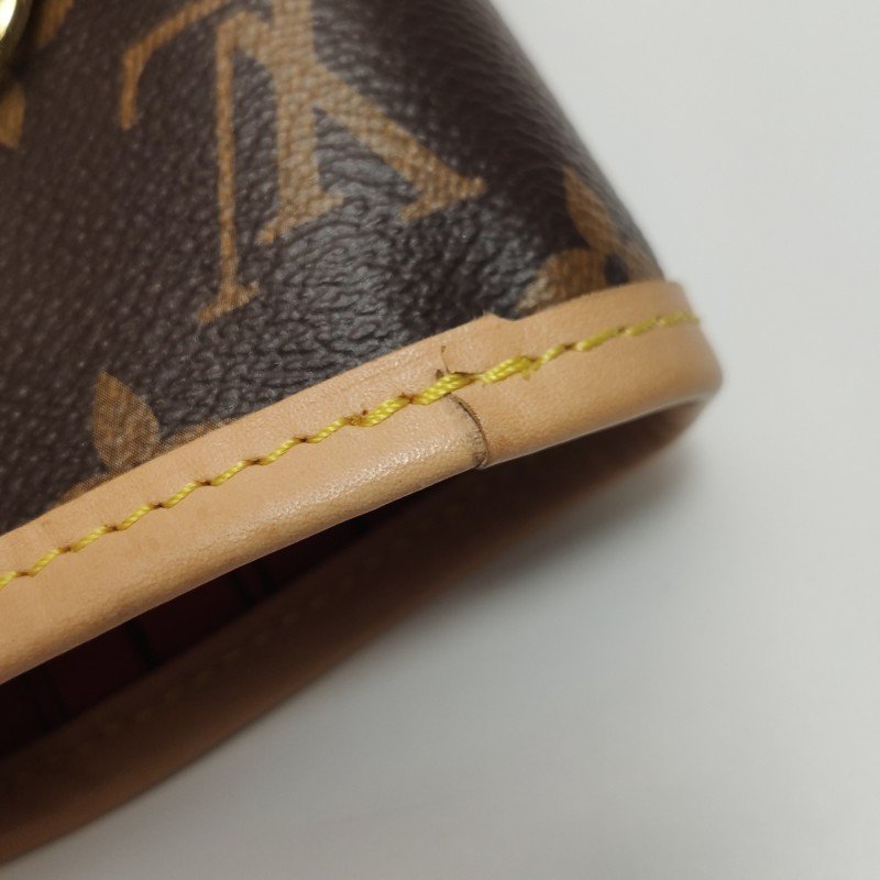 Louis Vuitton (LV) Neverfull中號植鞣革Monogram印花束帶子母包單肩包晶片款-18