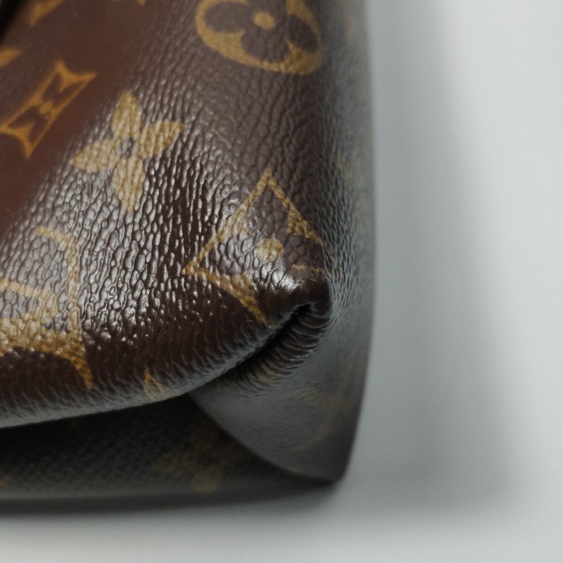 Louis Vuitton (LV) Saint Placide牛皮老花拼皮LV標誌鎖扣單肩包晶片款-15