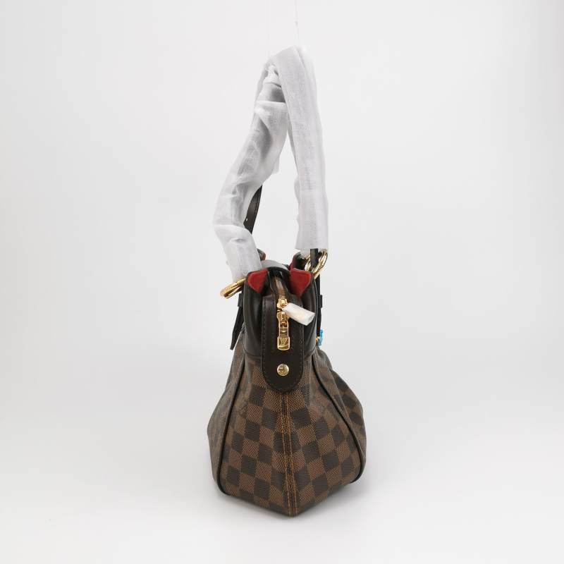 Louis Vuitton (LV) Sistina牛皮棋盤格推扣單肩包-3