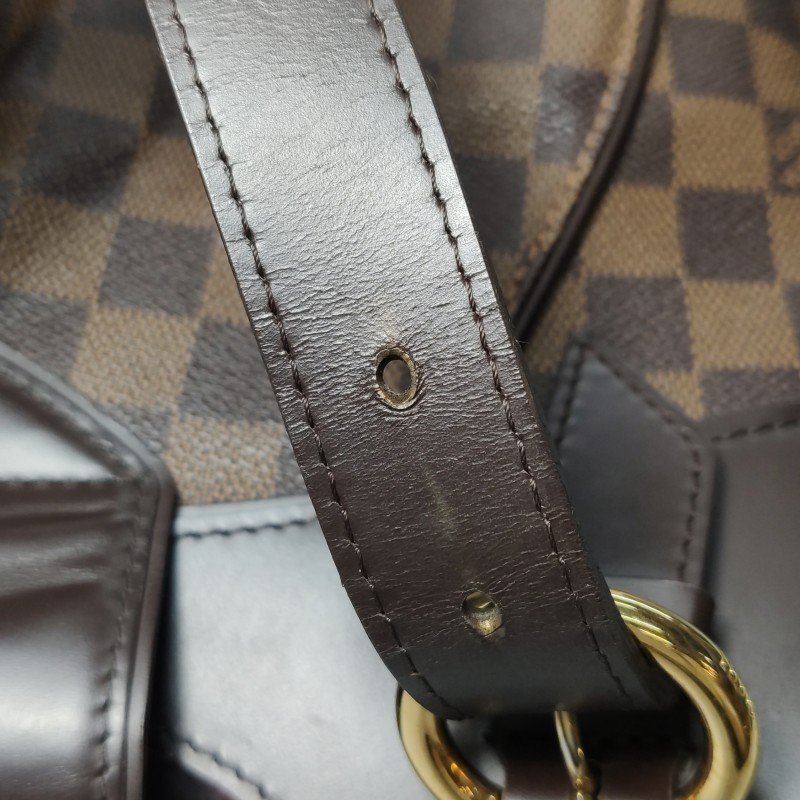Louis Vuitton (LV) Sistina牛皮棋盤格推扣單肩包-12