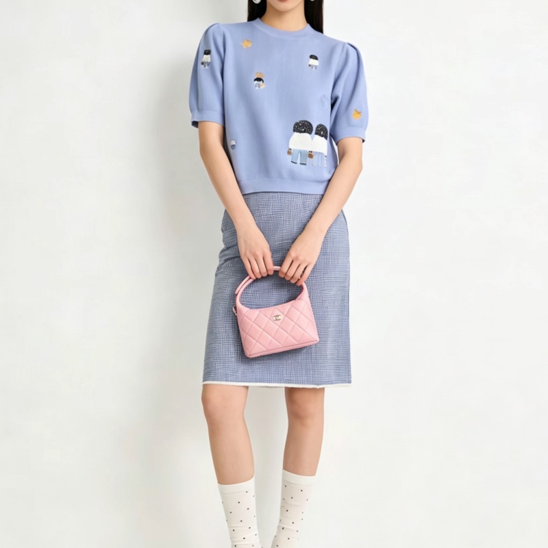 CHANEL香奈兒26C櫻花粉飯盒包閒置少女荔枝紋精緻包🧚♀️-17