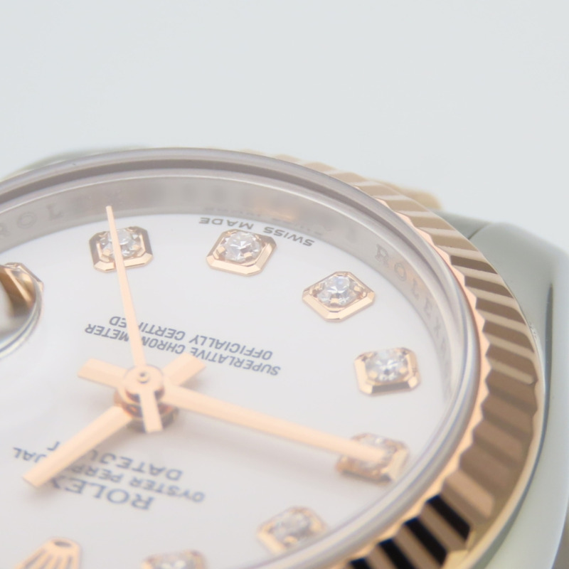 勞力士 Datejust 179171G 不鏽鋼鑲鑽 18K 永恆玫瑰金 10PD 組合女士腕錶 ROLEX-7