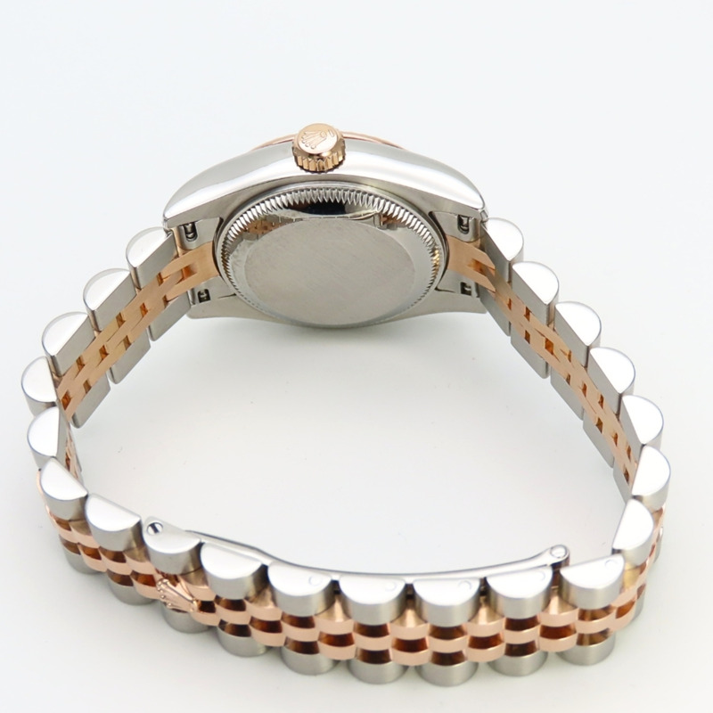 勞力士 Datejust 179171G 不鏽鋼鑲鑽 18K 永恆玫瑰金 10PD 組合女士腕錶 ROLEX-12
