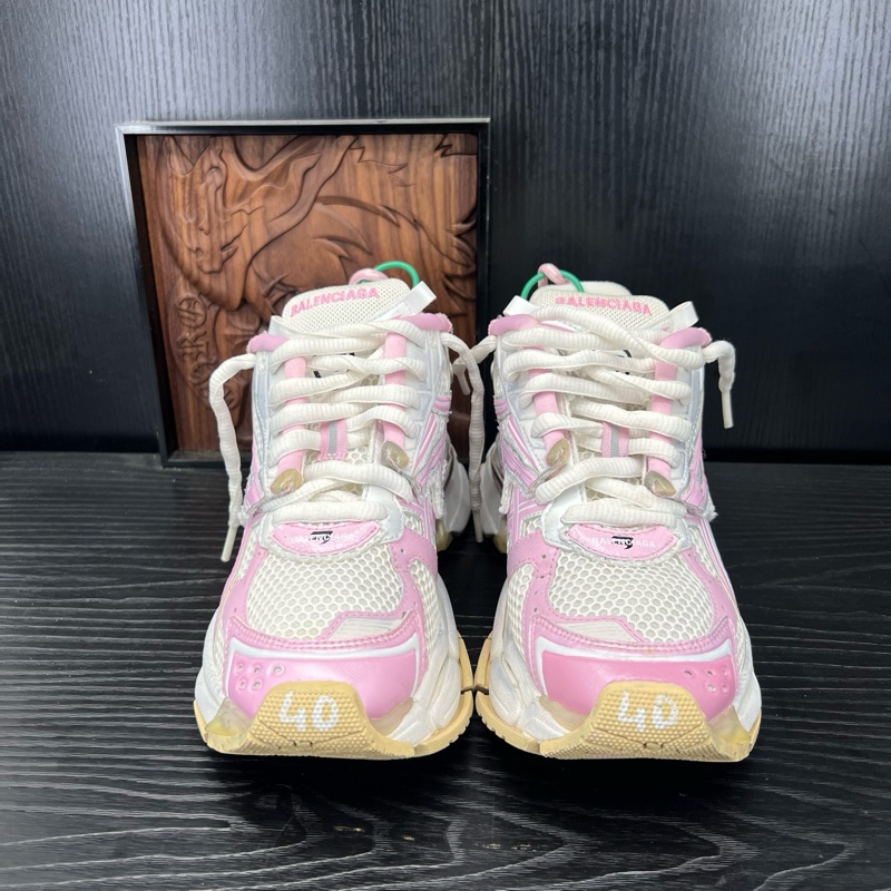 Balenciaga巴黎世家 runner 粉白 40碼-2