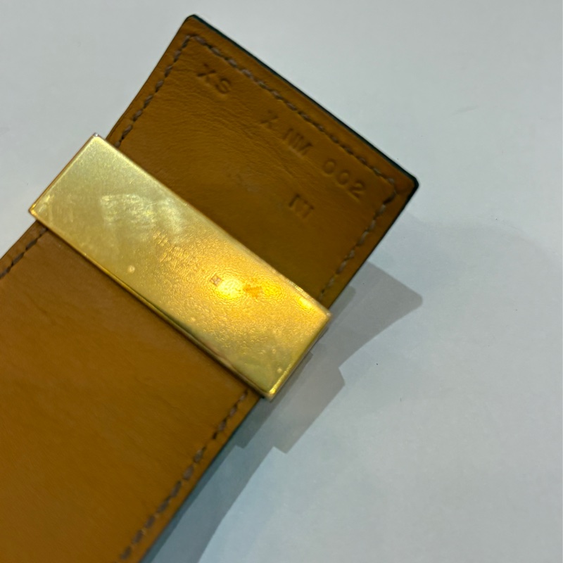 Hermes 基本款 藍金鉚釘 CDC手環-8